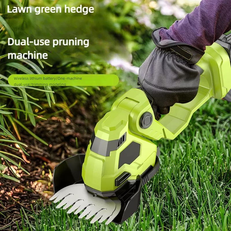 Hedge Trimmer Cordless - 2-in-1 Handheld Cordless Electric Battery Powered