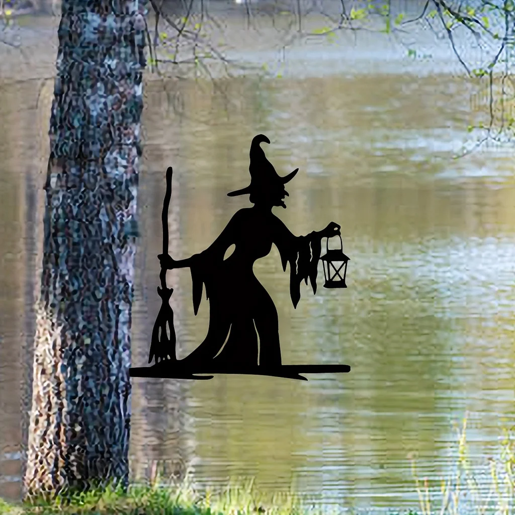1pc Witch Lantern On Branch St - Outdoor Power Stake review and price
