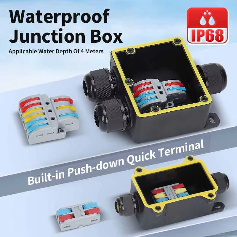 Junction Box Waterproof IP68 2 - Outdoor Power Lead review and price