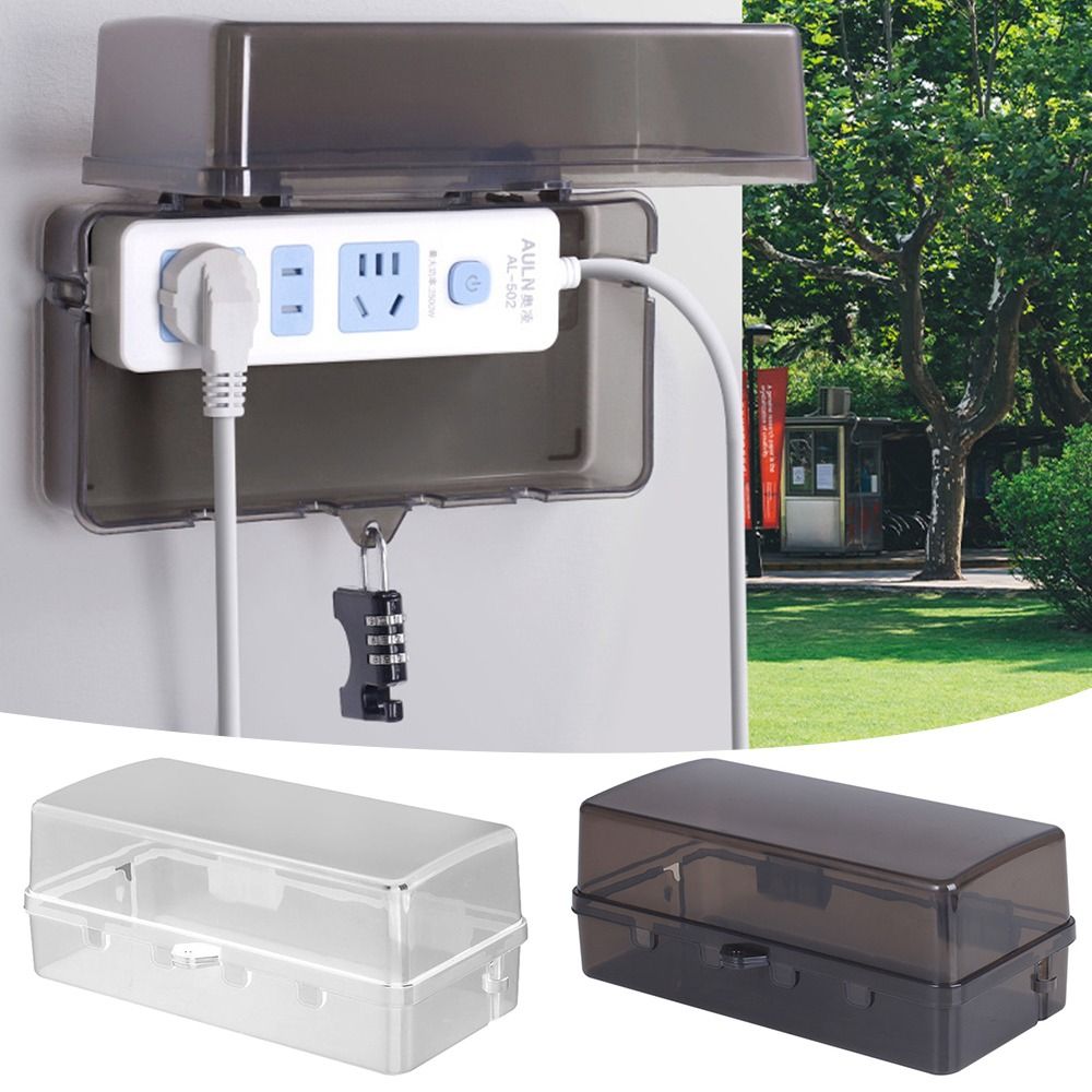 Portable Plastic Plug Box Anti - Outdoor Power Outlet Cover review and price