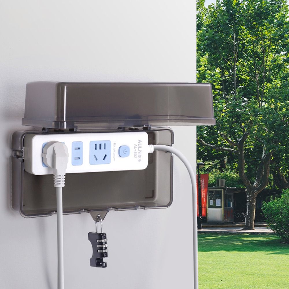 Portable Plastic Plug Box Anti - Outdoor Power Outlet Cover review and price