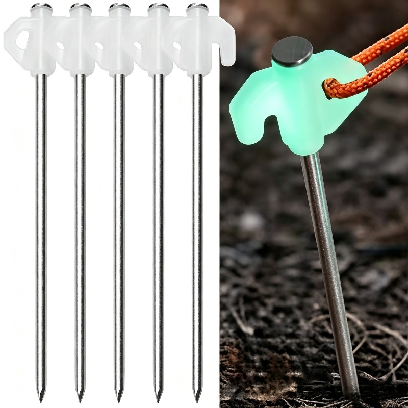 Luminous Tent Pegs Glow in Dar - Outdoor Power Stake review and price