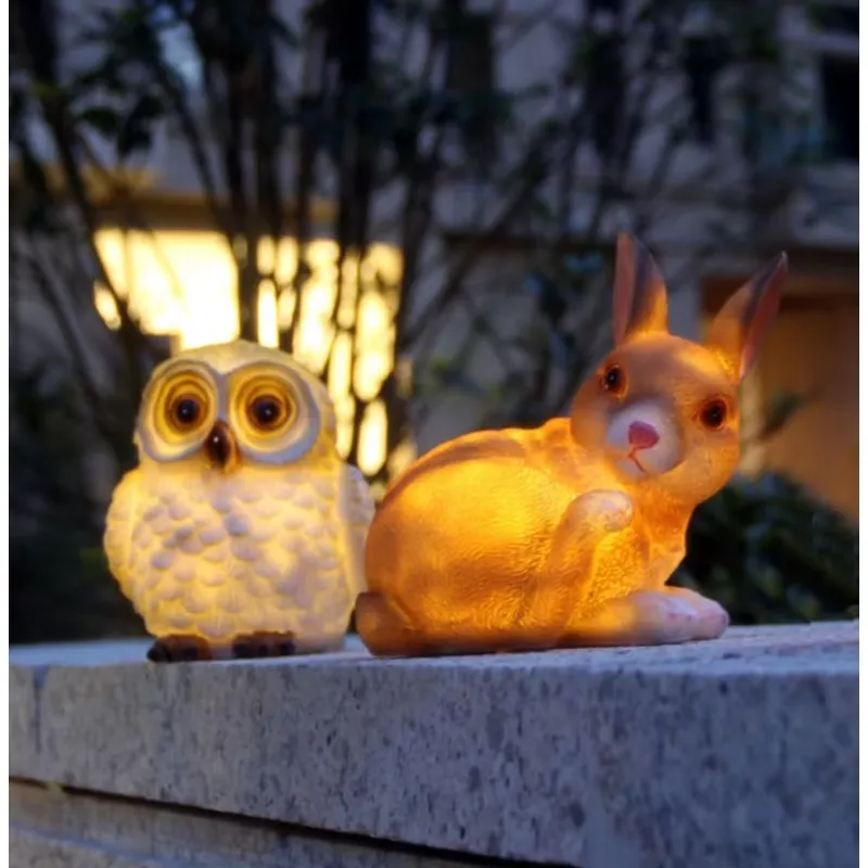 Solar Powered Resin Rabbit Gar - Outdoor Power Stake review and price