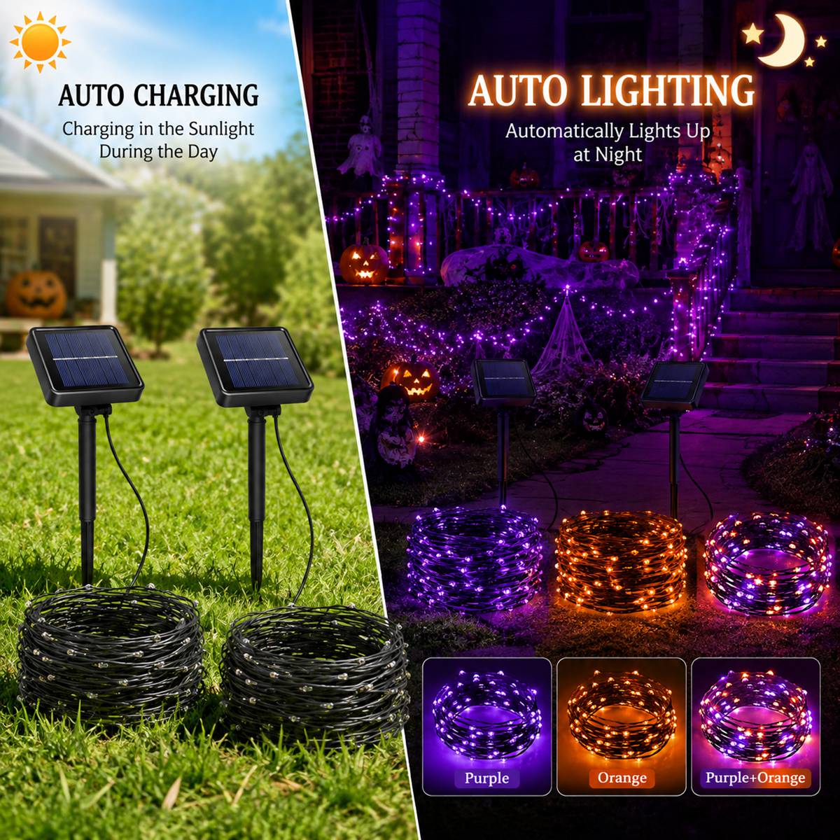 2 Pack Halloween Solar Powered - Outdoor Power Pack review and price